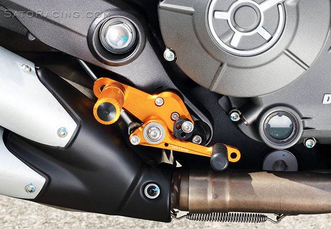 Sato Racing Rear Sets '15- Ducati Scrambler 400/800, '17- Monster 797