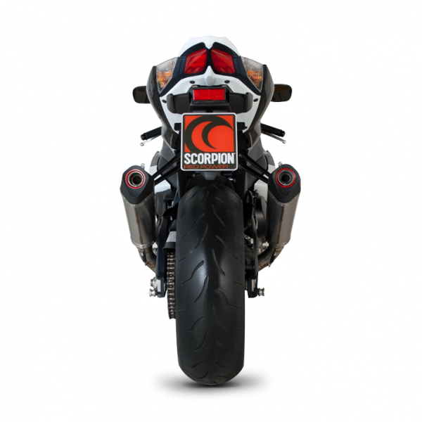 Scorpion Serket Taper Slip-on Twin Exhaust System 09-11 Suzuki GSXR 1000
