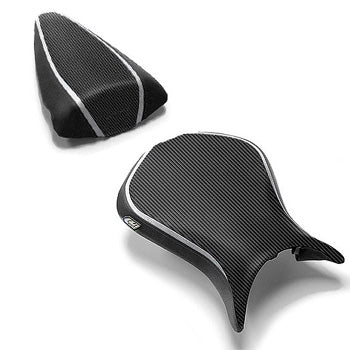 LuiMoto Team Kawasaki Seat Covers 2007-2008 Kawasaki ZX6R - Black