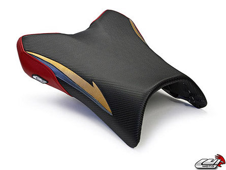 LuiMoto Raven Edition Seat Covers 2006-2013 Yamaha FZ1 - Cf Black/Deep Red