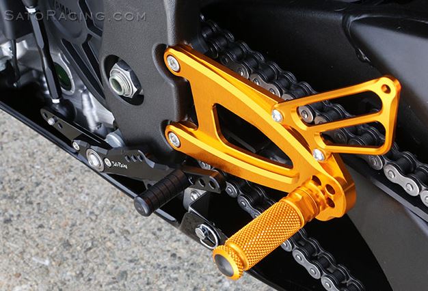 Sato Racing "Standard Version" Adjustable Rearsets for 2015 Yamaha R1/R1M