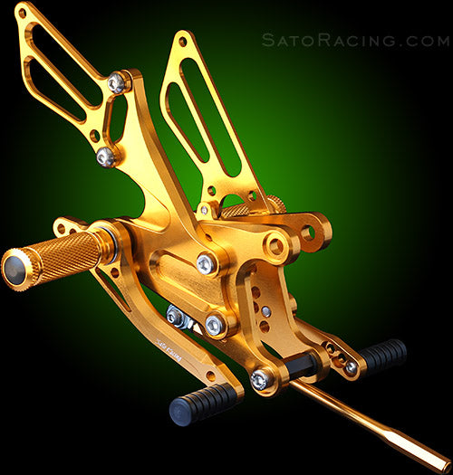 Sato Racing Adjustable Rearsets '05-'08 Kawasaki ZX-6R