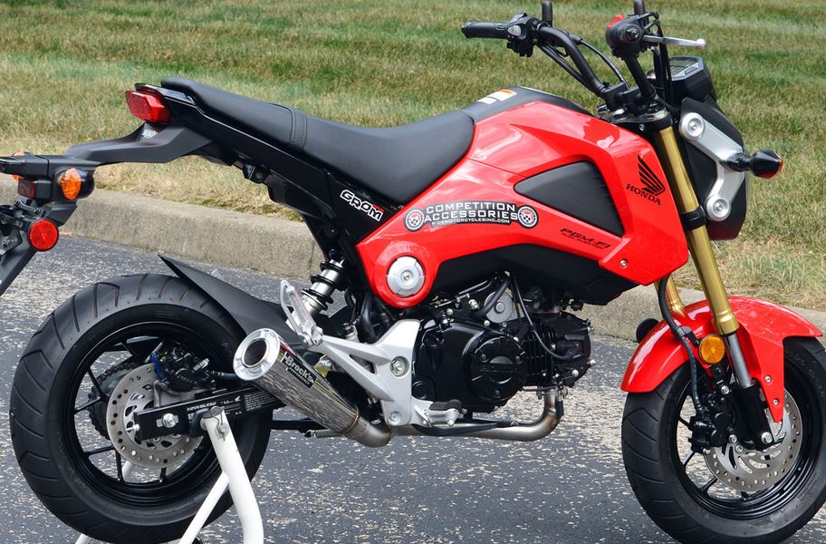 Brocks Performance 12" ShortMeg Ultra-Light Stainless Steel Full Exhaust System 2014-2015 Honda GROM MSX125