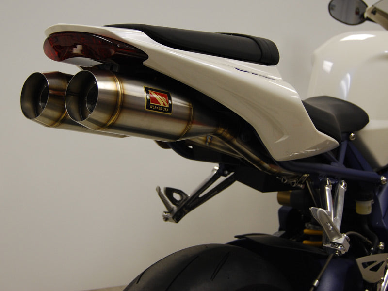 Competition Werkes GP Twin Stainless Steel Slip-on Exhaust 2006-2012 Triumph Daytona 675/R
