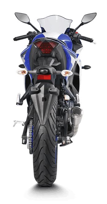 Akrapovic Slip-On Line (Stainless) Exhaust '15-'23 Yamaha YZF R3/MT-03