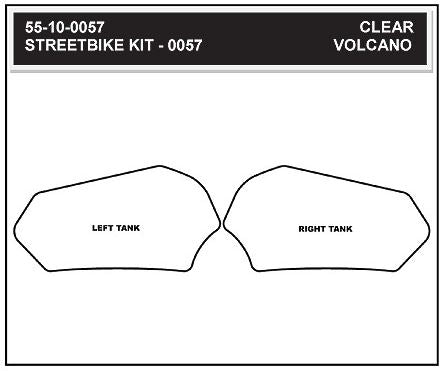 StompGrip Volcano Traction Tank Pad Kit for 2011-2015 Suzuki GSX-R600/750