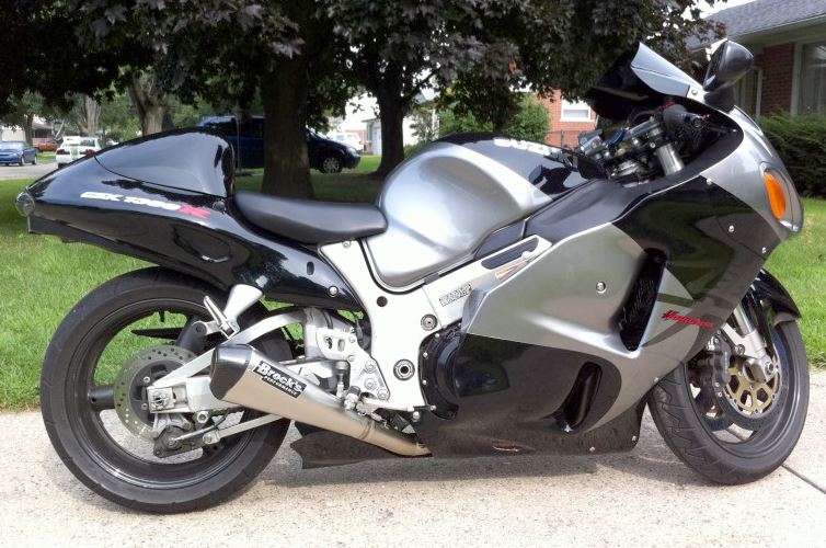 Brocks Performance CT Megaphone 17" Muffler Full Exhaust System 1999-2014 Suzuki Hayabusa GSX1300R