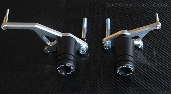 Sato Racing No-Cut Frame Sliders for 2011-2012 Kawasaki Z1000SX (Ninja 1000)