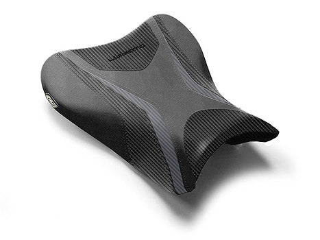 LuiMoto Team Suzuki Seat Covers 2007-2008 Suzuki GSX-R1000 - Cf Black/Black/Gunmetal