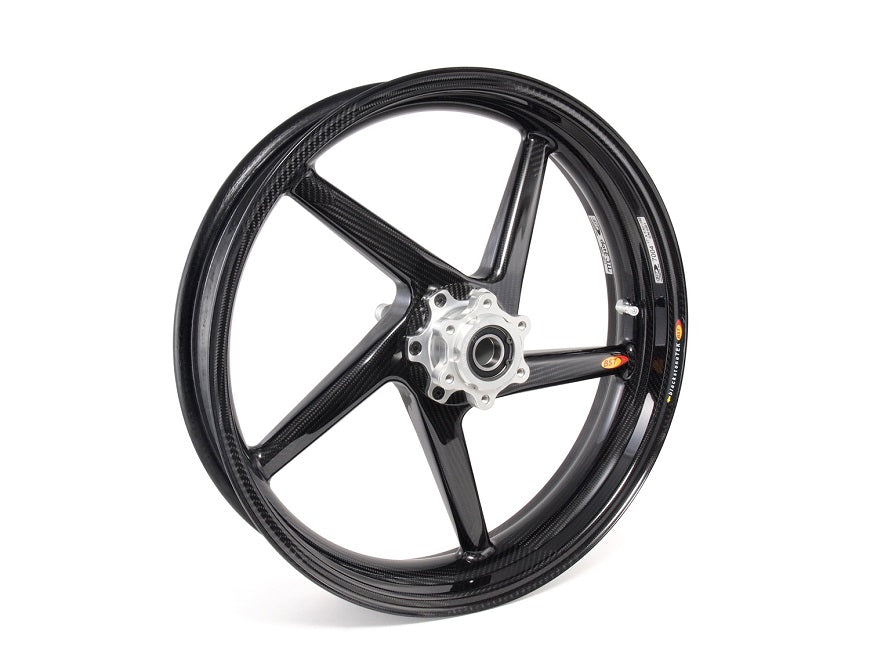 BST 3.5" x "17 5 Spoke Slanted Carbon Fiber Front Wheel for 2013 BMW S1000RR HP4