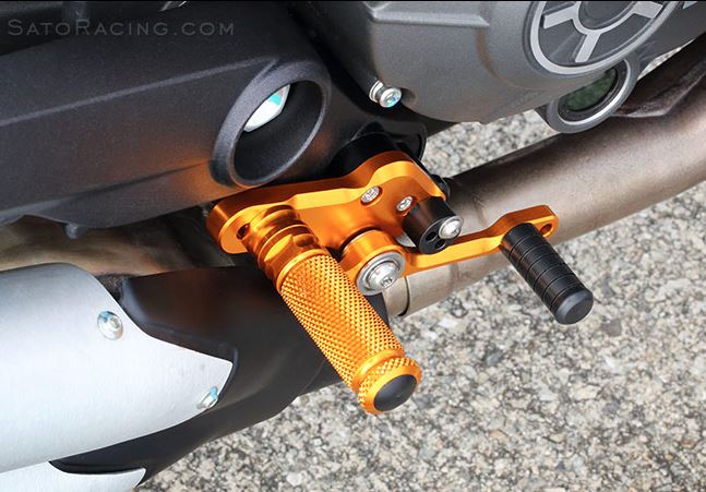 Sato Racing Rear Sets '15- Ducati Scrambler 400/800, '17- Monster 797