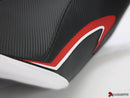 LuiMoto Team Triumph Seat Cover 2011-2015 Triumph Speed Triple / R - CF Black/White/Red