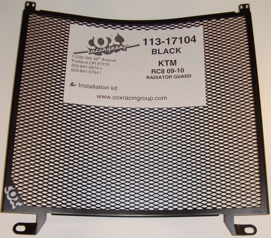 Cox Racing Radiator Guard for '09-'13 KTM RC8