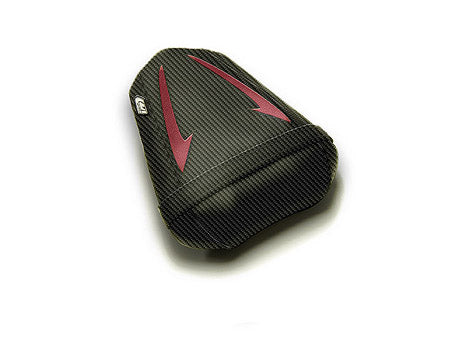 LuiMoto Raven Seat Cover 2007-2008 Yamaha YZF R1 - CF Black/Deep Red