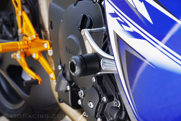 Sato Racing No-Cut Frame Sliders 2009-2014 Yamaha YZF R1