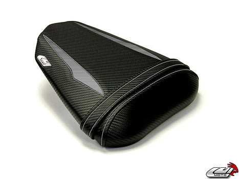 LuiMoto Raven Edition Seat Cover '08-'16 Yamaha YZF R6 - CF Black/Al Black - Motostarz USA