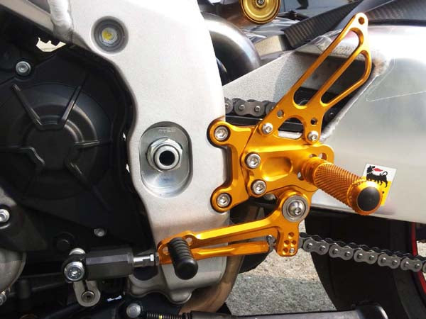 Sato Racing Adjustable Rearsets '11-'13 Aprilia RSV4 APRC