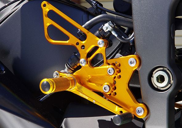 Sato Racing Adjustable Rearsets for Kawasaki ZX6R - 2013, 2014