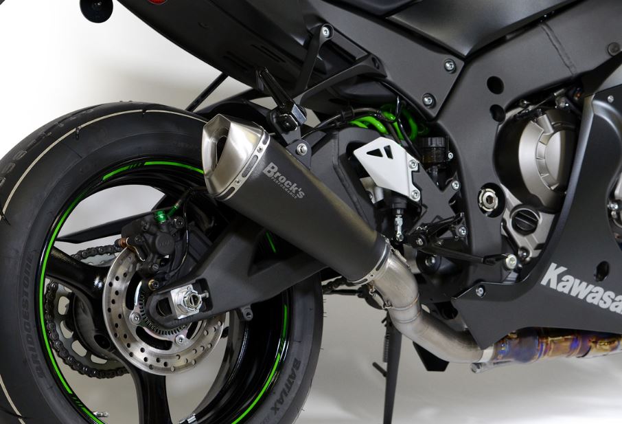 Brocks Performance Predator Electro Black Slip-On (3/4 System) Exhaust 2016+ Kawasaki ZX10R | 570763