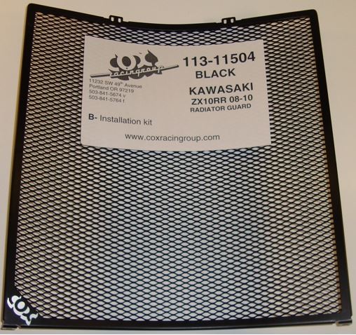 Cox Racing Radiator Guard for '08-'10 Kawasaki ZX-10R
