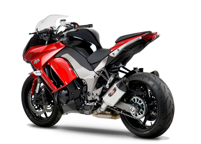 Yoshimura Street R-77 Dual Stainless w/Carbon Tip Slip-On Exhaust System '11-'13 Kawasaki Ninja 1000