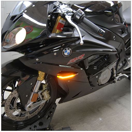 New Rage Cycles LED Front Turn Signals 2010-2016 BMW S1000RR/HP4