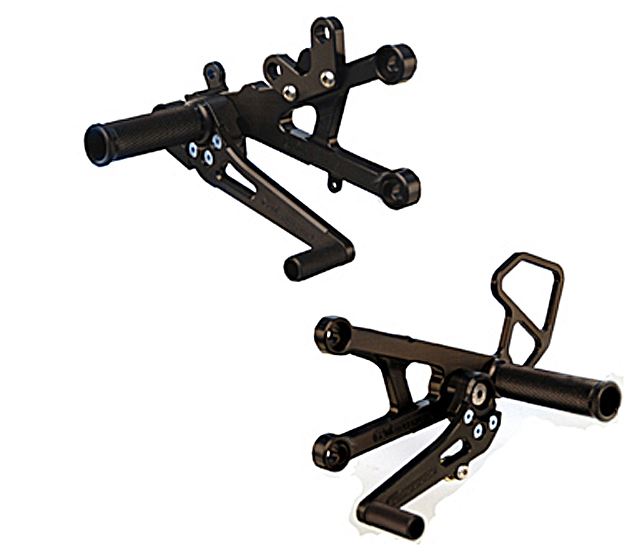 Woodcraft Complete Rearset GP Shift for '06-'16 Yamaha YZF