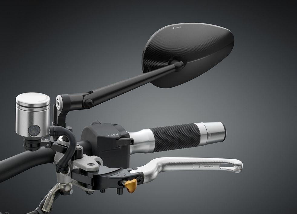 Rizoma Radial RS Mirror Black (Each) [BS132B] | Motostarz.com