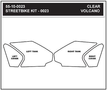 StompGrip Volcano Tank Grip Pads for 2012-2015 Honda CBR1000RR