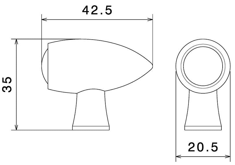 Rizoma Club L Turn Signal + Running Light (Each)