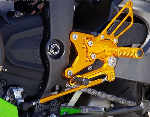 Sato Racing Adjustable Rearsets for Kawasaki ZX6R - 2013
