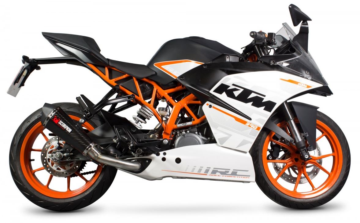 Scorpion Serket Taper 3/4 Slip-On Exhaust System '14-'16 KTM RC 390