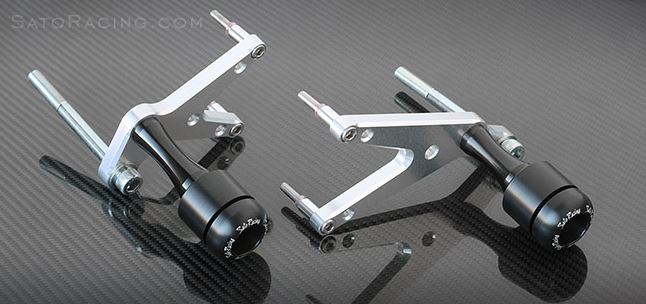 Sato Racing No-Cut Frame Sliders 2012-2015 Kawasaki NInja 650R (ER-6f)