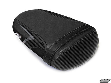 LuiMoto Sport Seat Covers '08-'10 Suzuki GSXR 600/750 - CF Black/Black - Motostarz USA