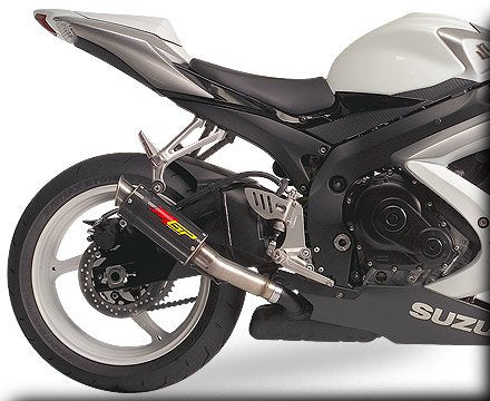 Hotbodies Racing MGP Growler Carbon Slip-on Exhaust System 2008-2010 Suzuki GSXR 600/750