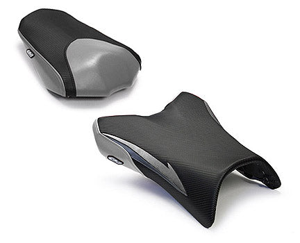 LuiMoto Raven Edition Seat Covers 2006-2013 Yamaha FZ1 - Cf Black/Gunmetal