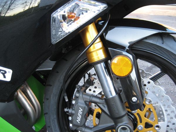 Spiegler Stainless Steel Rennsport Front Brake Lines Kit for 2013-2014 Kawasaki ZX6R 636 Non-ABS