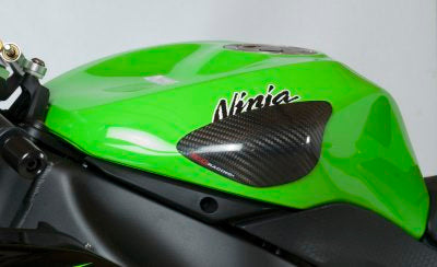 R&G Racing Carbon Fiber Tank Sliders SET '09-'23 Kawasaki ZX6R, '08-'10 ZX10R