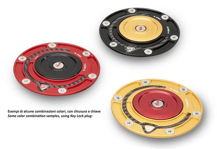 CNC Racing Fuel Tank Cap Flange Carbon - motostarz.com