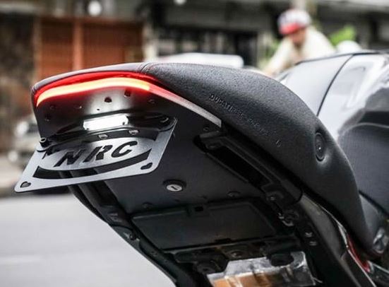 New Rage Cycles Fender Eliminator Kit + Integrated Tail Light For Ducati Monster 696/796/1100