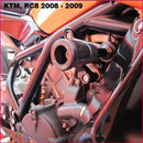 GB Racing No-Cut Frame Slider Kit for '08-'16 KTM RC8, RC8R