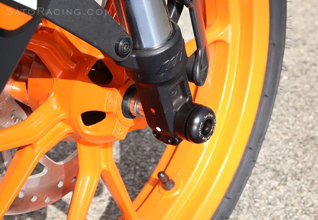 Sato Racing Front Axle Sliders For 2014-2015 KTM RC 125/390