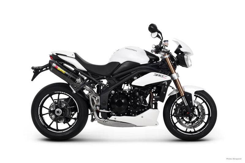 Akrapovic Slip-On Line (Carbon) Exhaust System 2011-2015 Triumph Speed Triple / R 1050