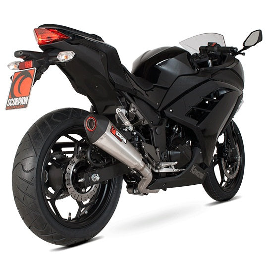 Scorpion Serket Taper Full Exhaust Systems for '12-'16 Kawasaki Ninja 300