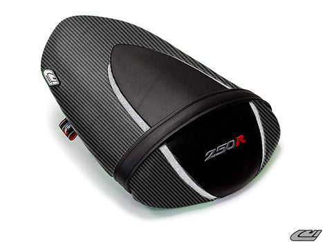 LuiMoto Sport Seat Covers '08-'12 Kawasaki Ninja 250R - Black/Silver - Motostarz USA