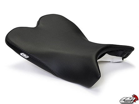 LuiMoto Base Line Seat Cover 2009-2014 Yamaha YZF R1 - CF Black - motostarz.com