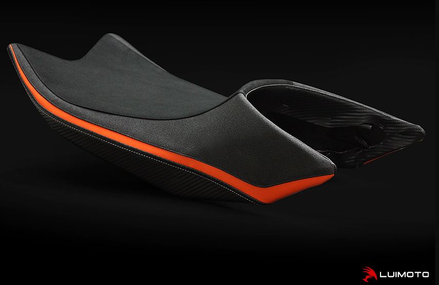 LuiMoto Seat Covers for KTM 390 Duke, 690 Duke, 990 Duke, 990 SM, 1290 Super Duke R, RC390, RC8, 1290 Super Adventure