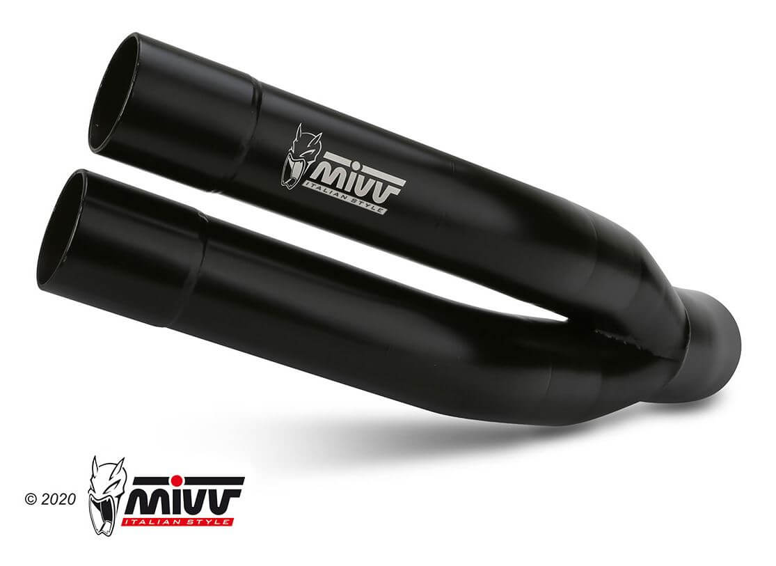 MIVV Double Gun Black Stainless Steel Slip-On Exhaust '17-'19 Kawasaki Z 900