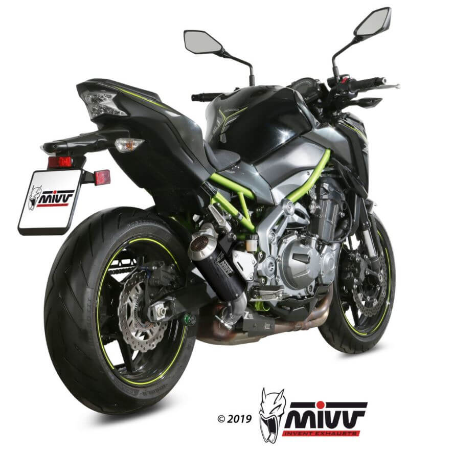 MIVV MK3 Carbon Slip-On Exhaust '17-'19 Kawasaki Z 900