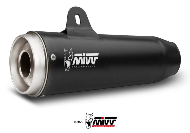 MIVV Ghibli Black Stainless Steel Slip-On Exhaust '18-'23 Kawasaki Z 900 RS